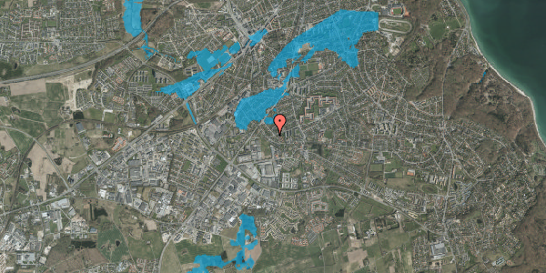 Oversvømmelsesrisiko fra vandløb på Holmevej 293B, 8270 Højbjerg