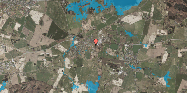 Oversvømmelsesrisiko fra vandløb på Løgparken 54, 4684 Holmegaard