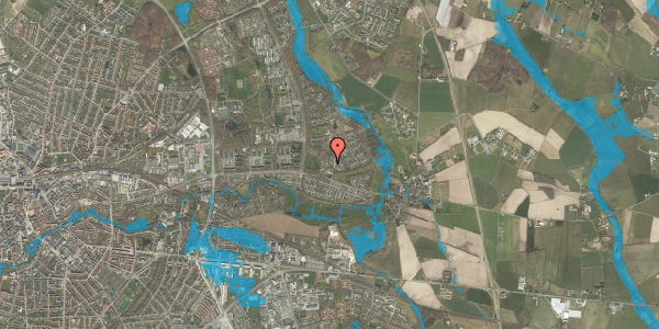 Oversvømmelsesrisiko fra vandløb på Grønløkke Havekoloni 21, 5240 Odense NØ