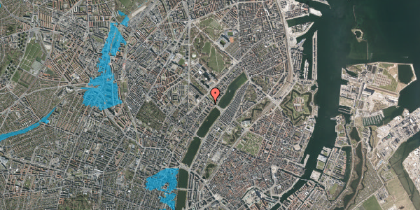 Oversvømmelsesrisiko fra vandløb på Ryesgade 30D, 2200 København N