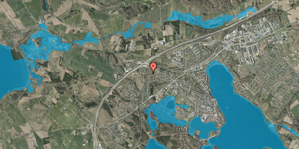 Oversvømmelsesrisiko fra vandløb på Tulipanvej 12, 8660 Skanderborg