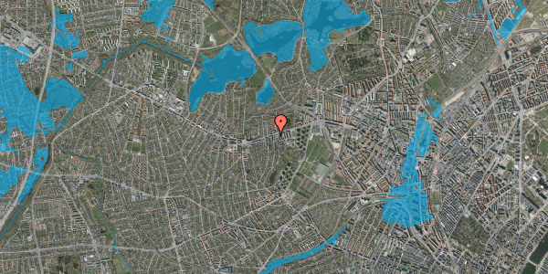 Oversvømmelsesrisiko fra vandløb på Arnesvej 1A, 2. , 2700 Brønshøj