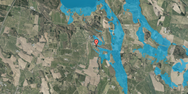 Oversvømmelsesrisiko fra vandløb på Præstehaven 11, 8660 Skanderborg