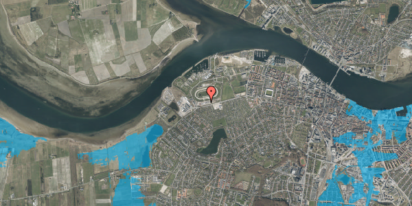 Oversvømmelsesrisiko fra vandløb på Skydebanevej 85, 9000 Aalborg