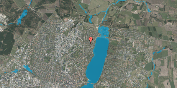 Oversvømmelsesrisiko fra vandløb på Friggsvej 29, 8800 Viborg