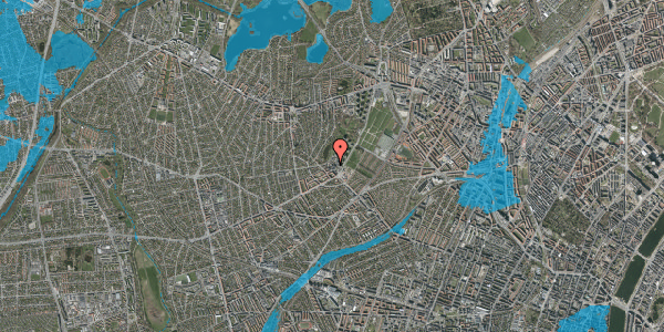 Oversvømmelsesrisiko fra vandløb på Ringholmvej 13, 4. tv, 2700 Brønshøj
