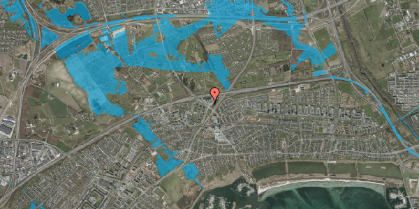 Oversvømmelsesrisiko fra vandløb på Delta Park 11, 2665 Vallensbæk Strand