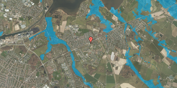 Oversvømmelsesrisiko fra vandløb på Bjerggårds Allé 2, 5240 Odense NØ