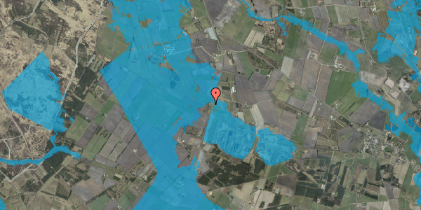 Oversvømmelsesrisiko fra vandløb på Vardevej 162, 7270 Stakroge