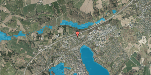 Oversvømmelsesrisiko fra vandløb på Kongefolden 2, 1. th, 8660 Skanderborg