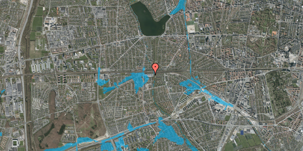 Oversvømmelsesrisiko fra vandløb på Laurits Olsens Vej 49, 1. 120, 2650 Hvidovre