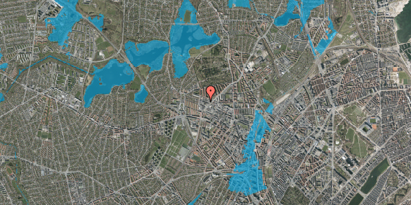 Oversvømmelsesrisiko fra vandløb på Dortheavej 61, 1. , 2400 København NV