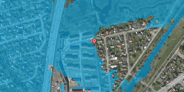 Oversvømmelsesrisiko fra vandløb på Brunevang 25, 2610 Rødovre