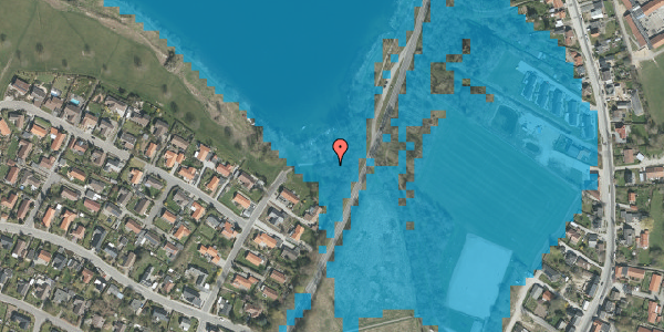 Oversvømmelsesrisiko fra vandløb på Vestervangsparken 22, 8355 Solbjerg