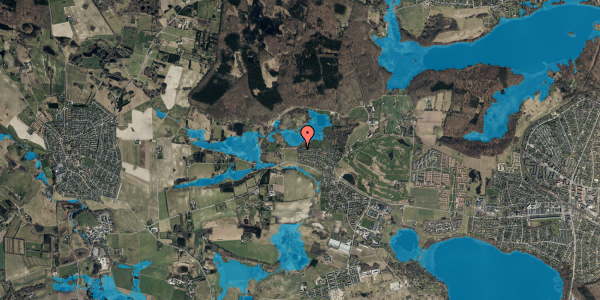 Oversvømmelsesrisiko fra vandløb på Birkegården 97B, 3500 Værløse