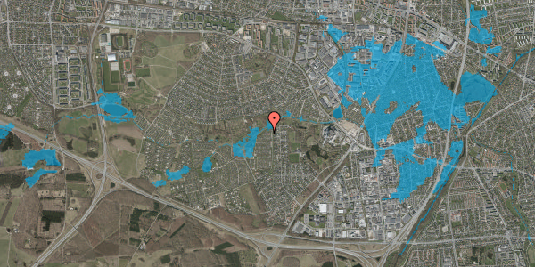 Oversvømmelsesrisiko fra vandløb på Vængedalen 910, 2600 Glostrup
