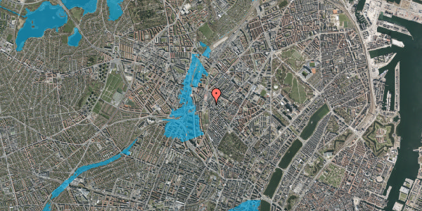 Oversvømmelsesrisiko fra vandløb på Baldersgade 4, 4. , 2200 København N
