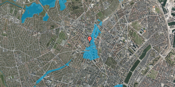 Oversvømmelsesrisiko fra vandløb på Hejrevej 37, 1. th, 2400 København NV
