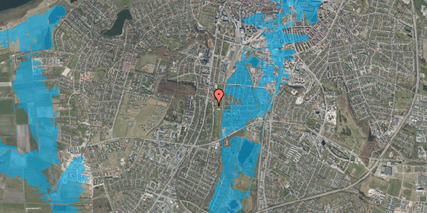 Oversvømmelsesrisiko fra vandløb på Provstejorden 11A, 1. 1, 9000 Aalborg