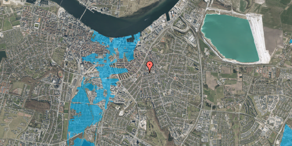 Oversvømmelsesrisiko fra vandløb på Odinsgade 87, 9000 Aalborg