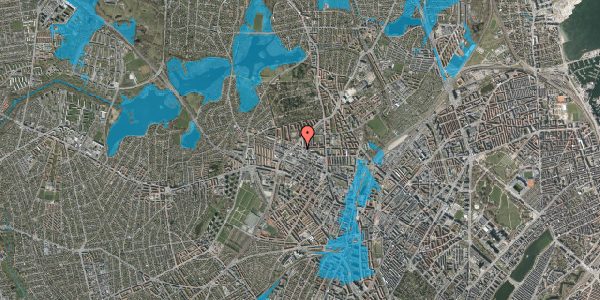 Oversvømmelsesrisiko fra vandløb på Dortheavej 10, st. , 2400 København NV