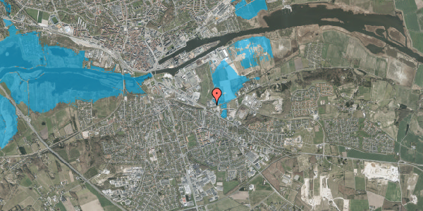 Oversvømmelsesrisiko fra vandløb på Kristrup Engvej 3, 8960 Randers SØ
