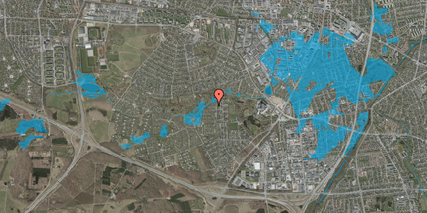 Oversvømmelsesrisiko fra vandløb på Vængedalen 906, 2600 Glostrup