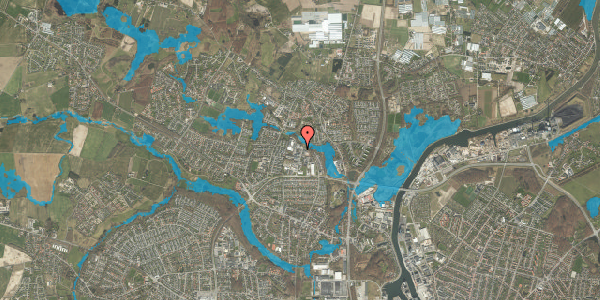 Oversvømmelsesrisiko fra vandløb på Egestubben 8, 5270 Odense N