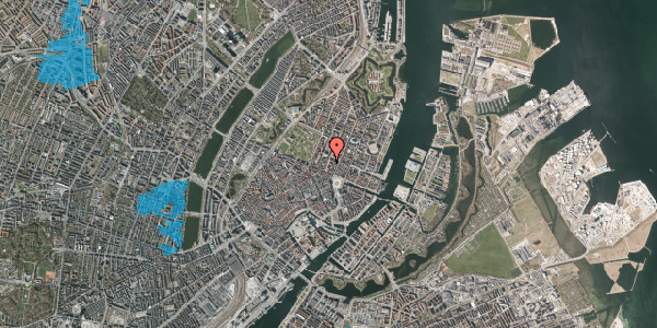Oversvømmelsesrisiko fra vandløb på Borgergade 12, 3. th, 1300 København K