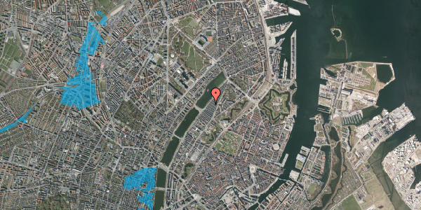 Oversvømmelsesrisiko fra vandløb på Eckersbergsgade 35, 2100 København Ø