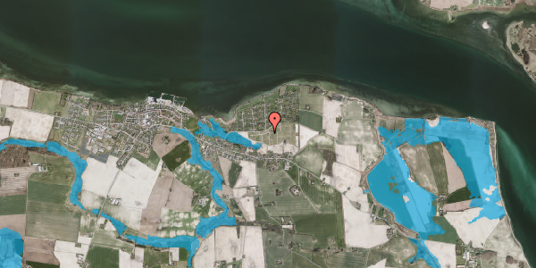 Oversvømmelsesrisiko fra vandløb på Blommehegnet 38, 4850 Stubbekøbing