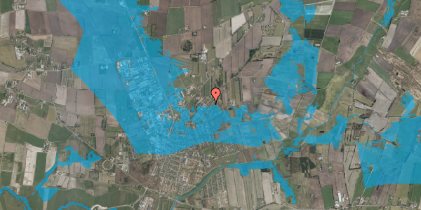 Oversvømmelsesrisiko fra vandløb på Bjerreskovparken 21, 6760 Ribe