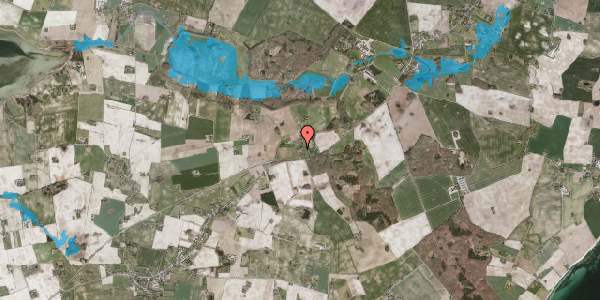 Oversvømmelsesrisiko fra vandløb på Mellemvej 2C, 4792 Askeby
