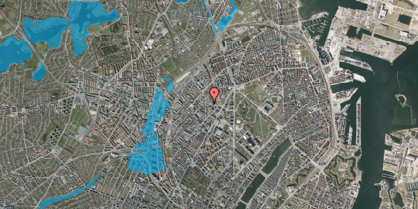 Oversvømmelsesrisiko fra vandløb på Sigurdsgade 37, 1. , 2200 København N