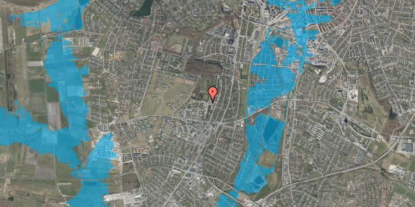 Oversvømmelsesrisiko fra vandløb på Blomstermarken 117, 1. th, 9000 Aalborg