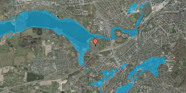 Oversvømmelsesrisiko fra vandløb på Haveforeningen Norringholm 503, 8260 Viby J