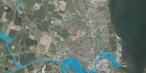 Oversvømmelsesrisiko fra vandløb på Vindevej 64, 7800 Skive
