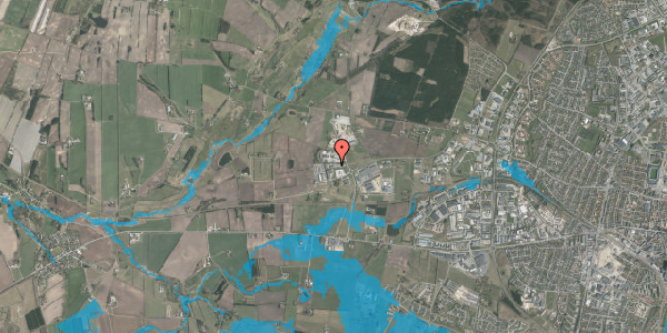 Oversvømmelsesrisiko fra vandløb på Egelundvej 1B, 8800 Viborg