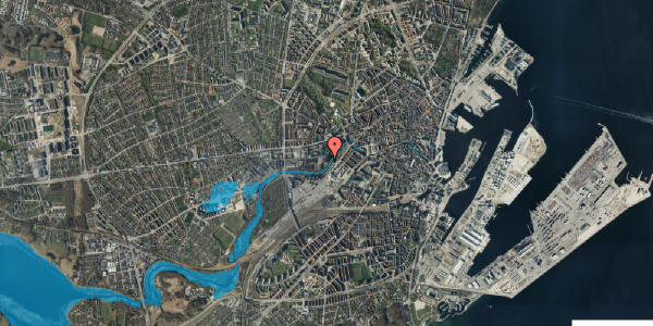 Oversvømmelsesrisiko fra vandløb på Ceres Allé 7, 10. 4, 8000 Aarhus C