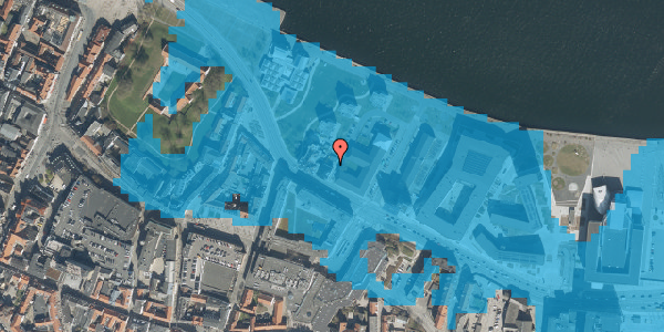 Oversvømmelsesrisiko fra vandløb på Gammel Havn 7, 1. th, 9000 Aalborg