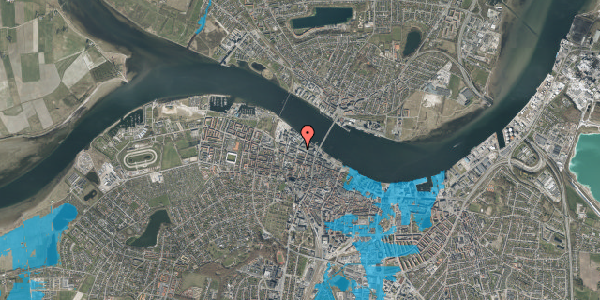 Oversvømmelsesrisiko fra vandløb på Strandvejen 15F, 3. tv, 9000 Aalborg