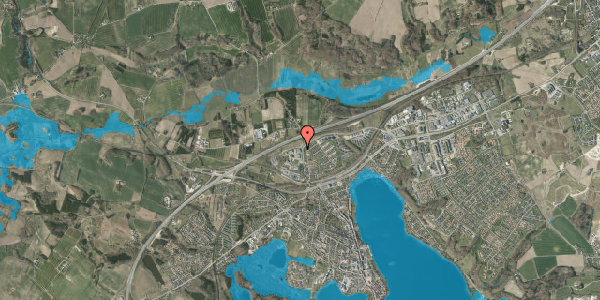 Oversvømmelsesrisiko fra vandløb på Godthåbsvej 15, 8660 Skanderborg