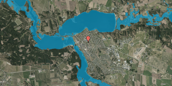 Oversvømmelsesrisiko fra vandløb på Knudsvej 16, 8680 Ry