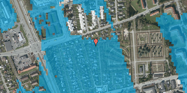 Oversvømmelsesrisiko fra vandløb på Hf. Svarø 107, 2650 Hvidovre