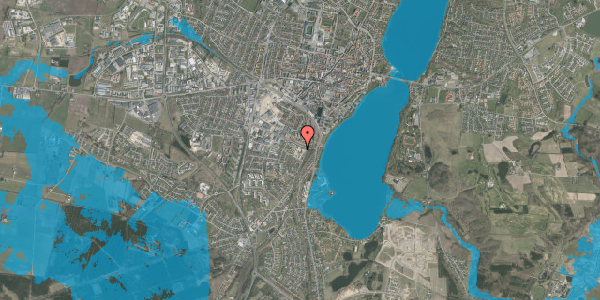 Oversvømmelsesrisiko fra vandløb på Rosenvænget 24, 8800 Viborg