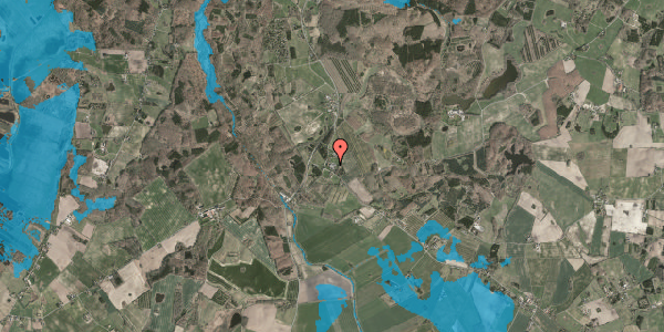 Oversvømmelsesrisiko fra vandløb på Åmosevej 1, 4450 Jyderup