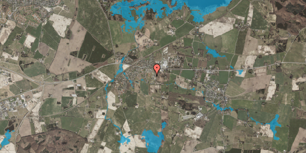 Oversvømmelsesrisiko fra vandløb på Løgparken 8, 4684 Holmegaard