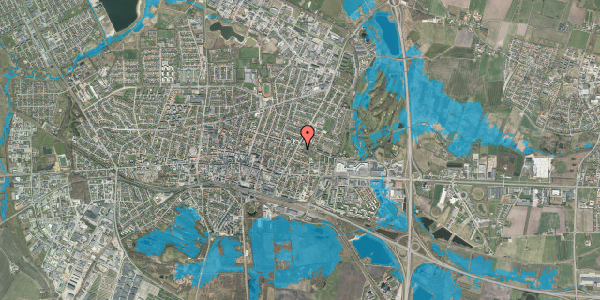 Oversvømmelsesrisiko fra vandløb på Sjællandsgade 34, 7400 Herning