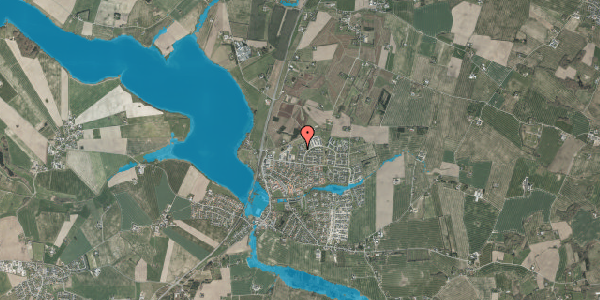 Oversvømmelsesrisiko fra vandløb på Hasselvangen 35, 8355 Solbjerg