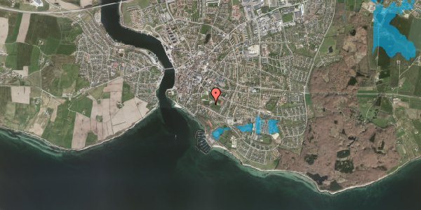 Oversvømmelsesrisiko fra vandløb på Sundquistsgade 15, 6400 Sønderborg
